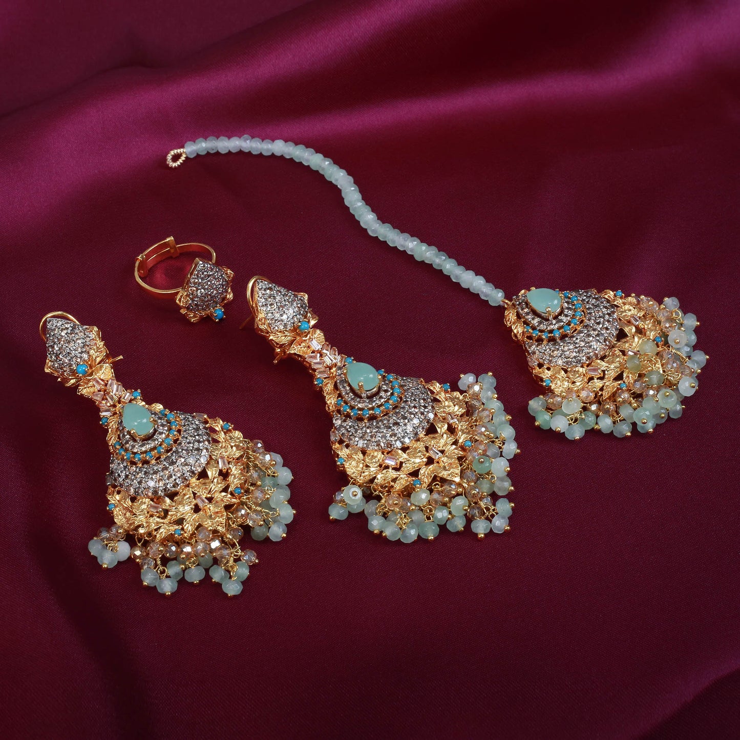 Necklace Set With Earring ,Tika , Ring