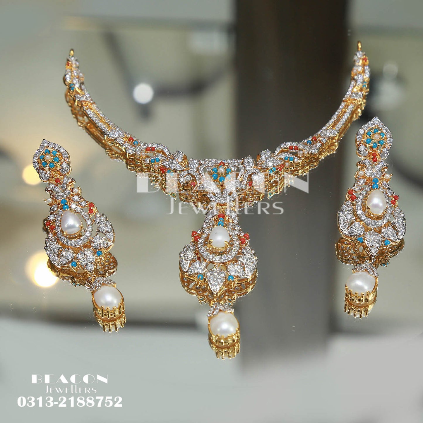 Necklace Set With Earrings