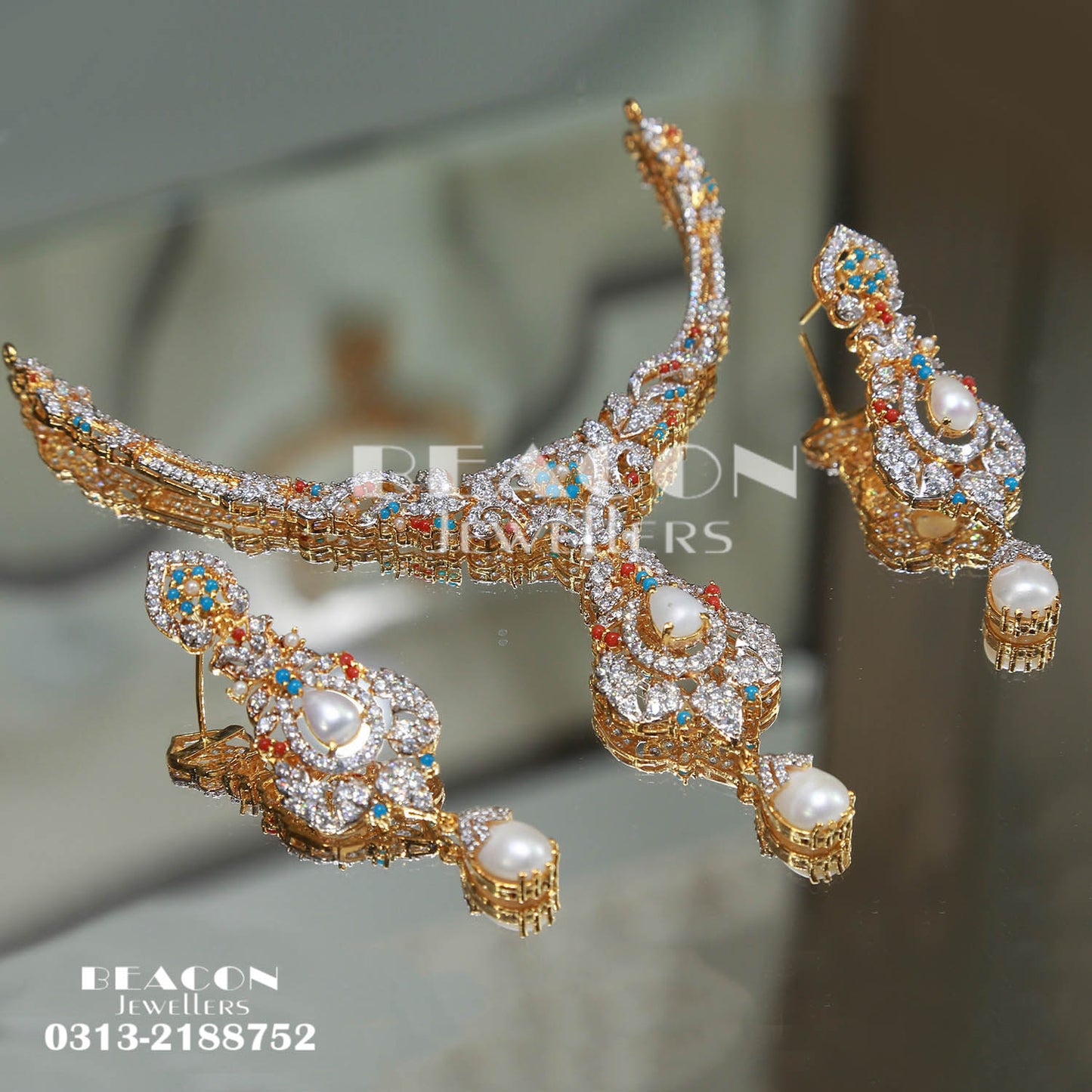 Necklace Set With Earrings