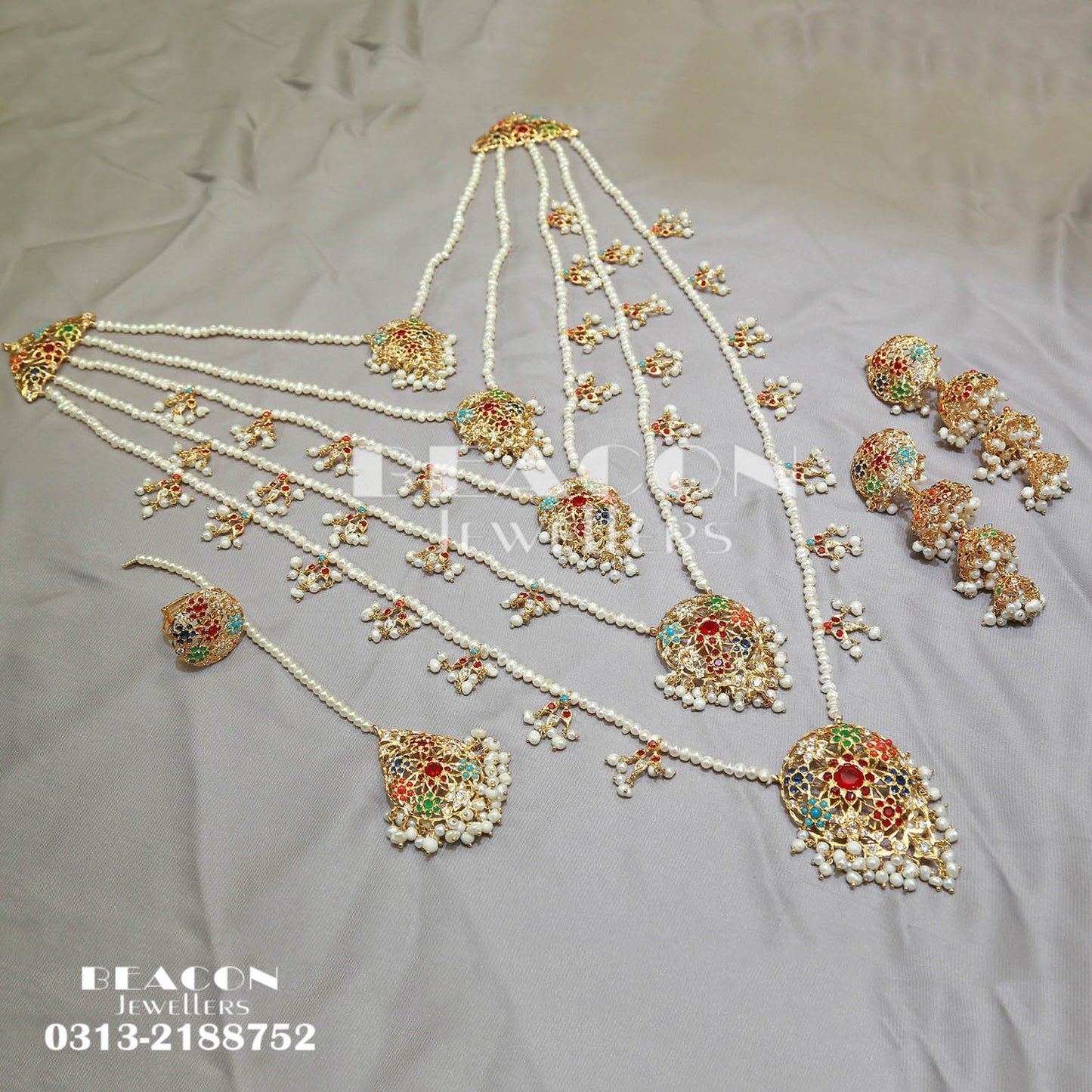 Maala Ring Tika With Earrings