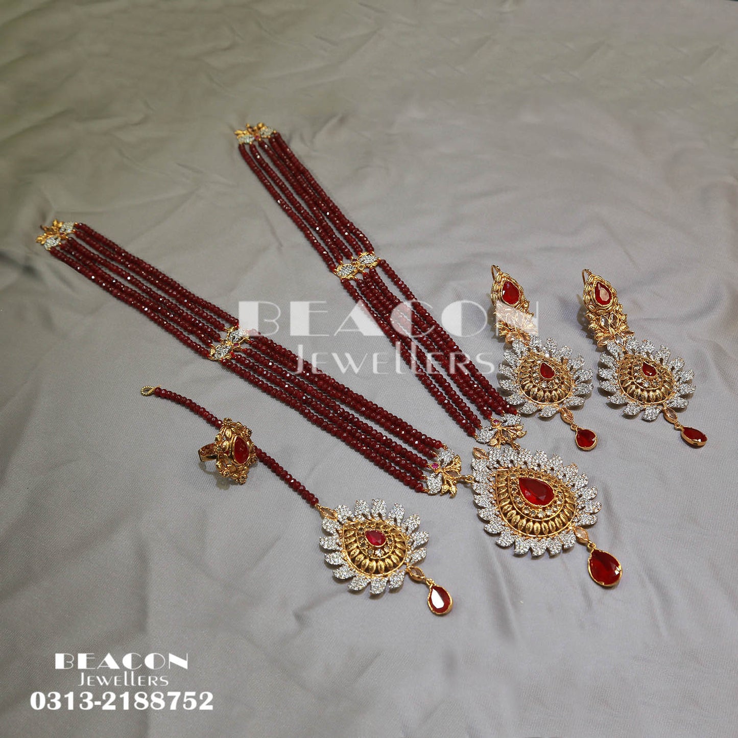 Maala Ring Bindi and Earrings 04