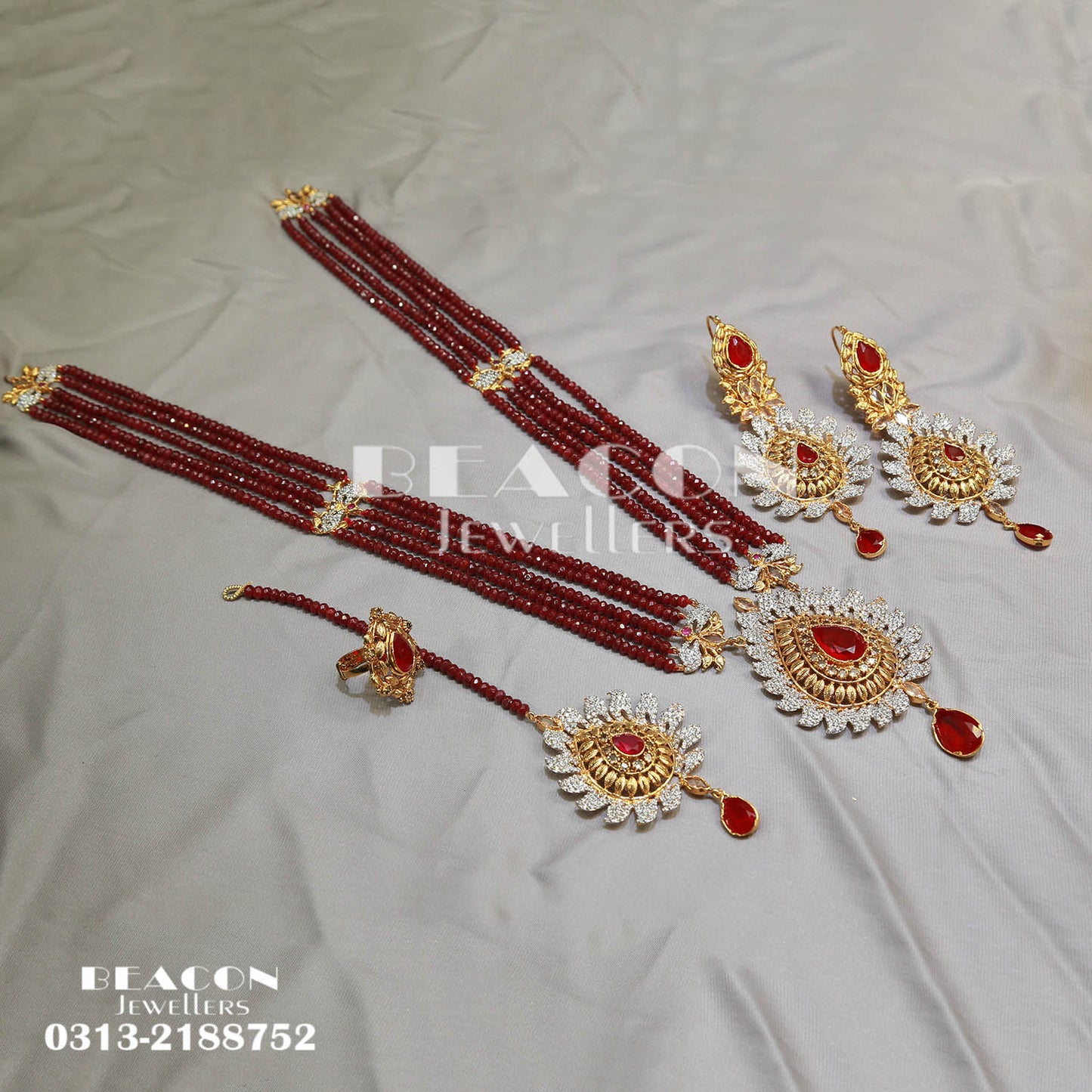 Maala Ring Bindi and Earrings 04