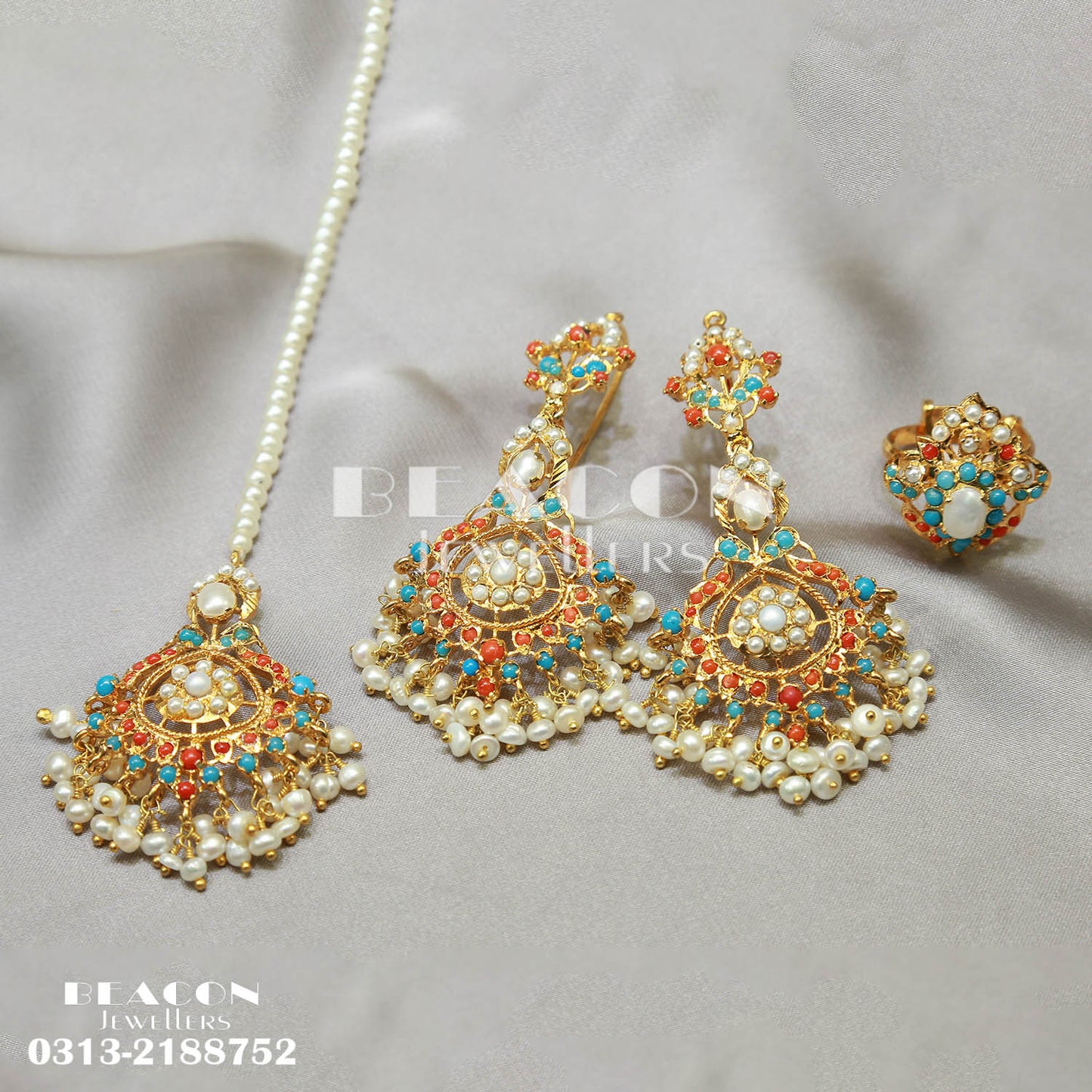Maala Ring Bindi and Earrings 03