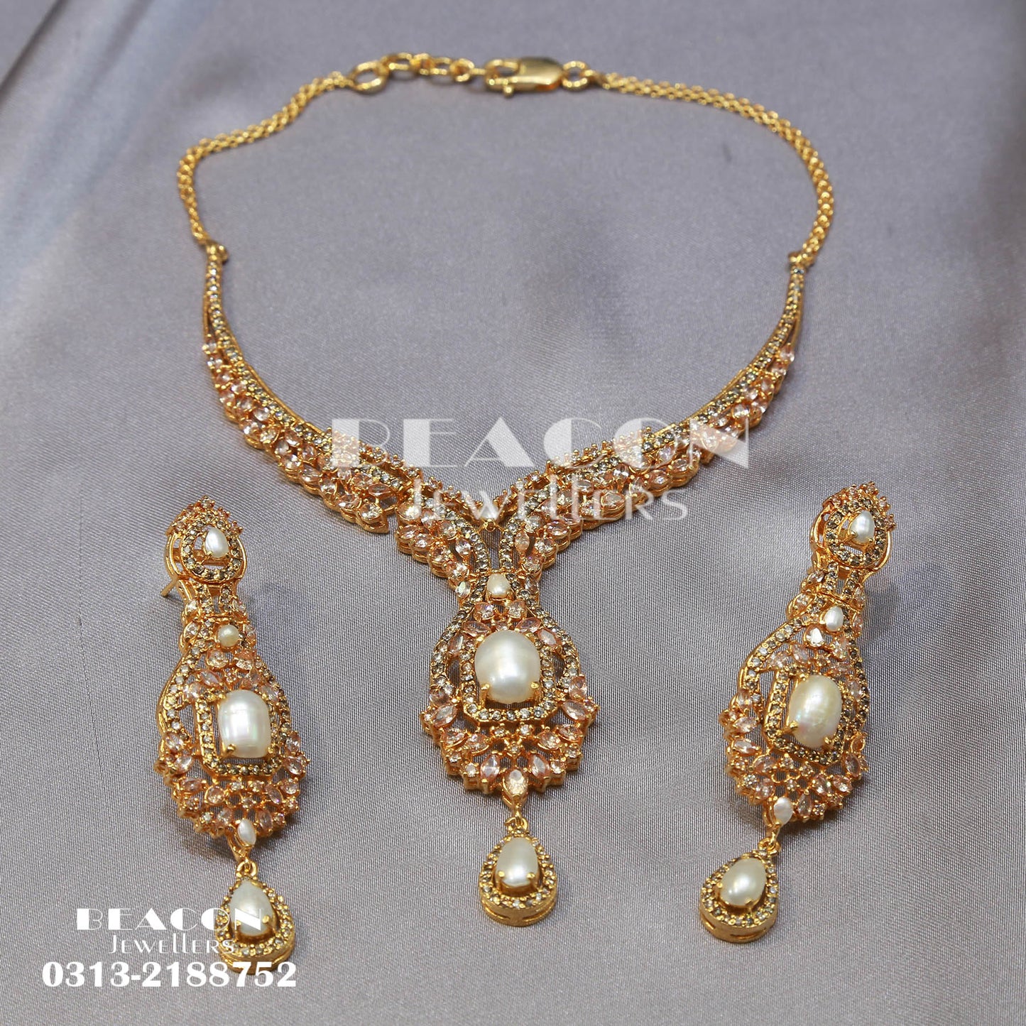 Necklace Set With Earning
