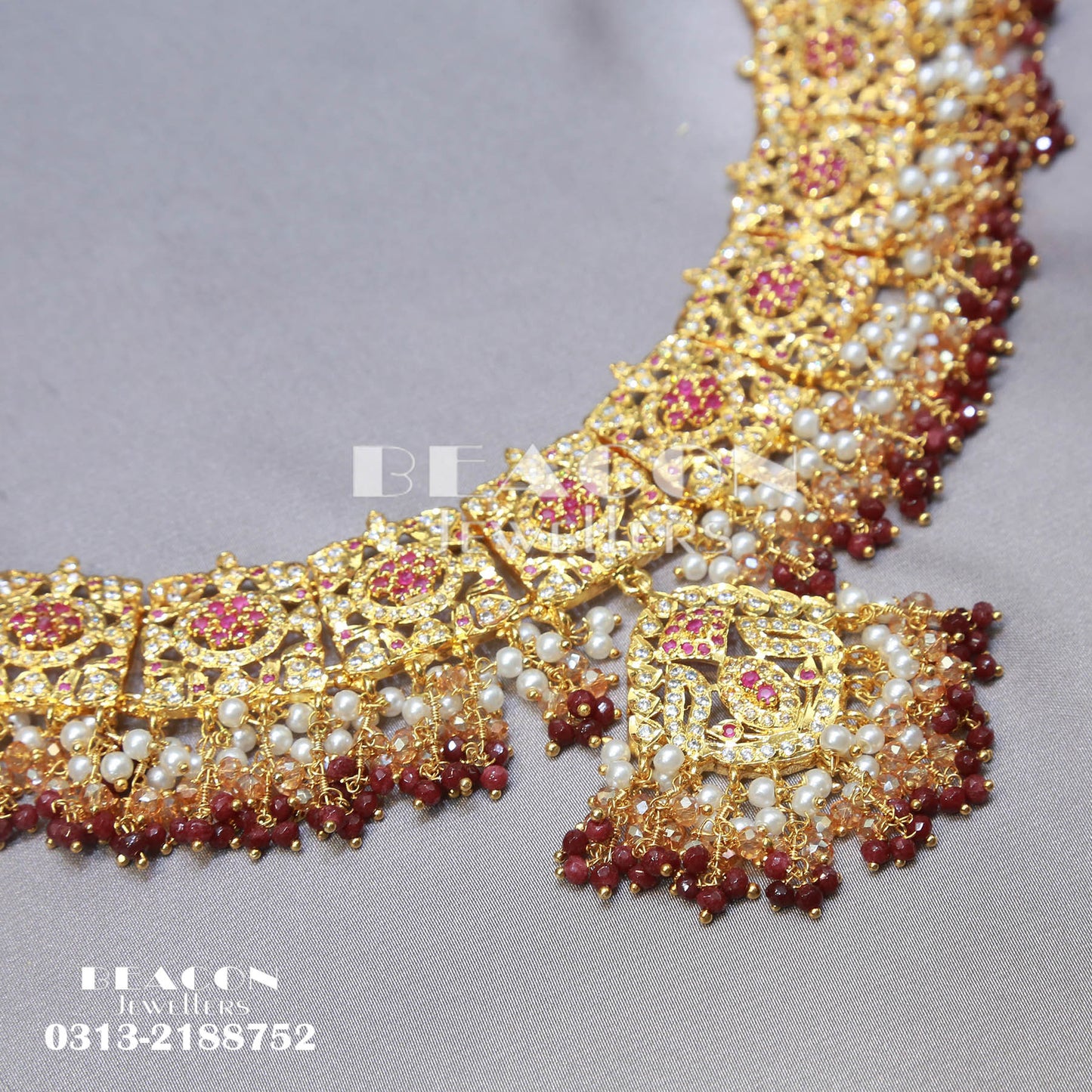 Necklace Set Earrings With Tika