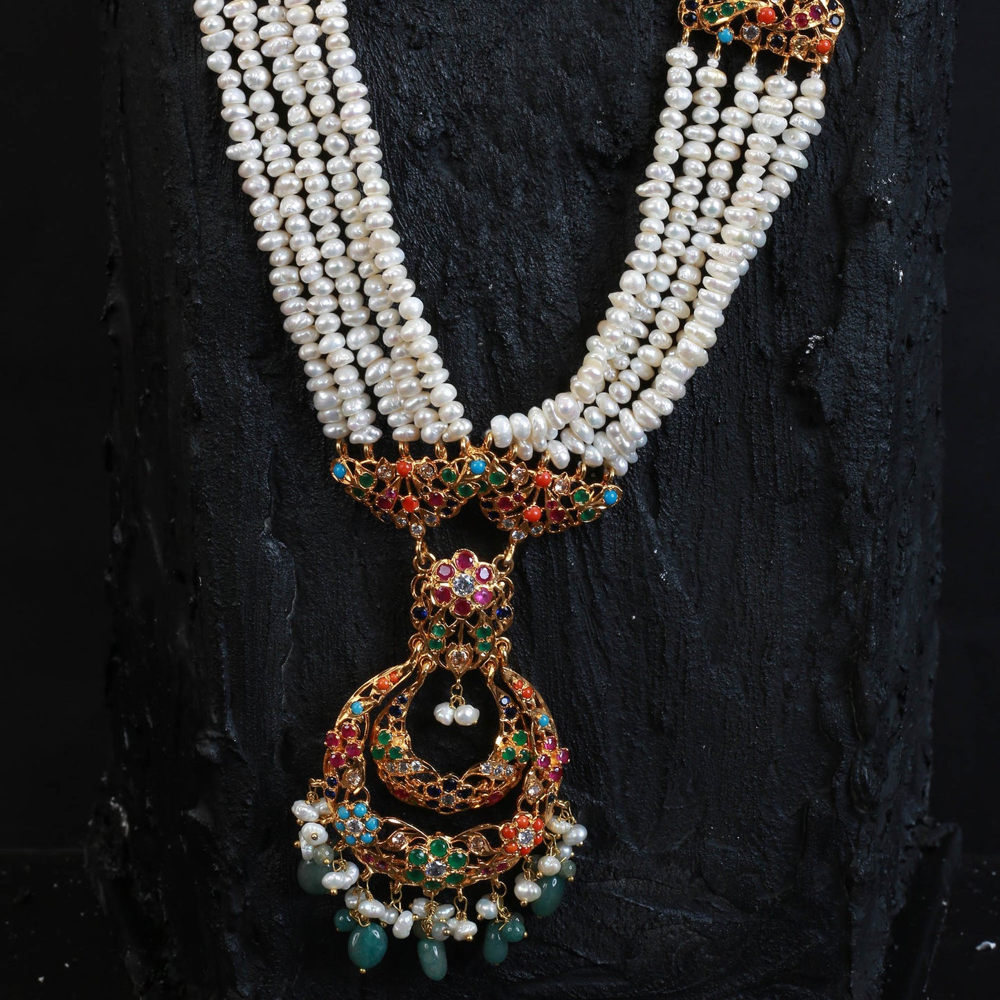 Necklace Set With Maala and Earring, Tika