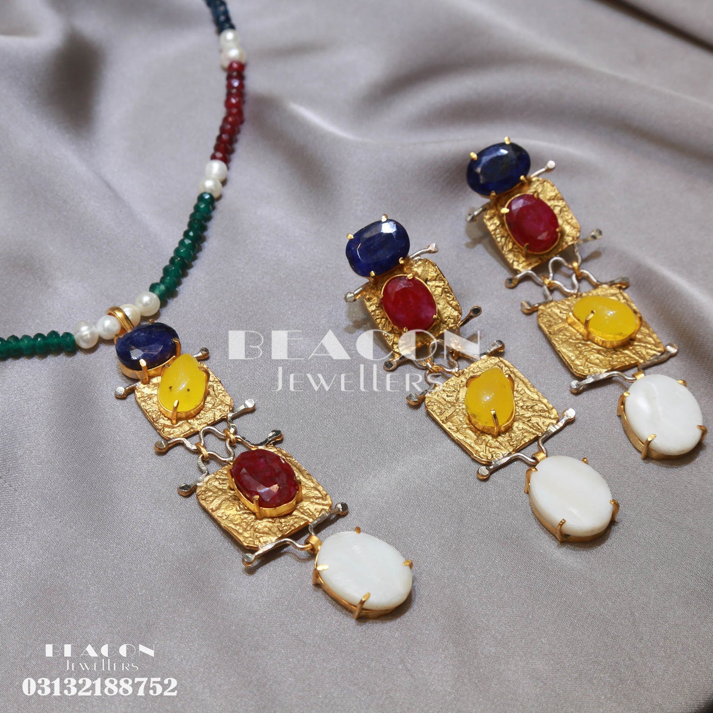 Necklace Ring Bracelet and Earrings 02