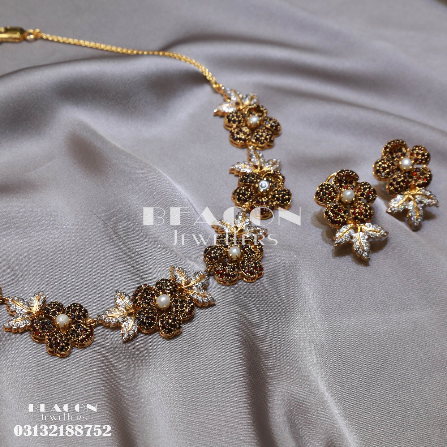 Necklace Set With Earrings