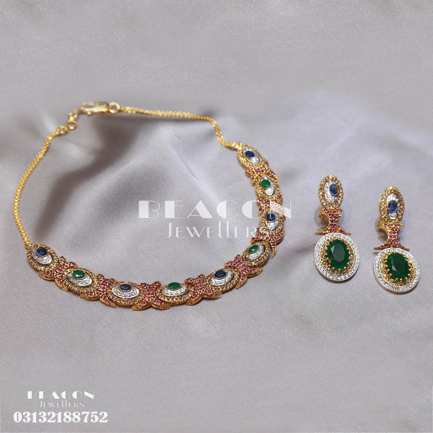 Necklace Set With Earrings