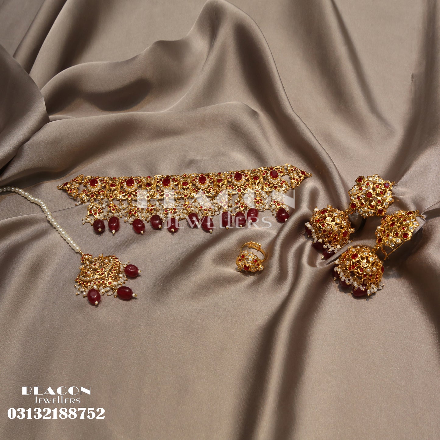 Choker Set Ring Tika and Earrings