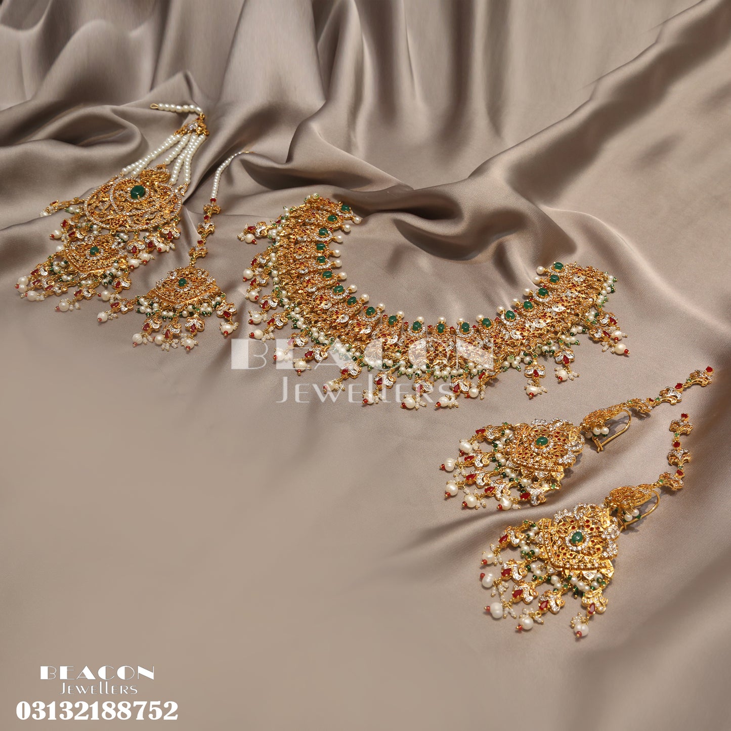 Necklace Set With Earrings Tika Jhomar