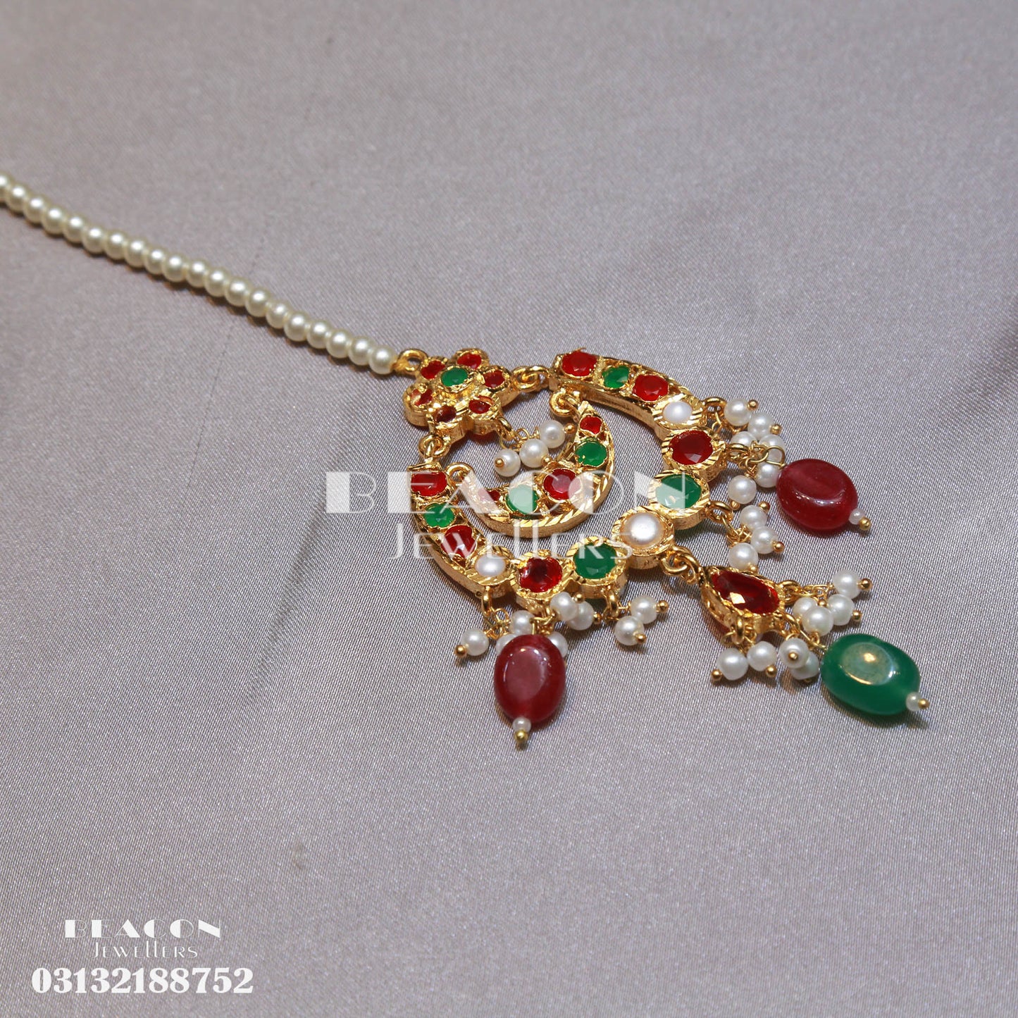 Choker Set With Tika and Earrings
