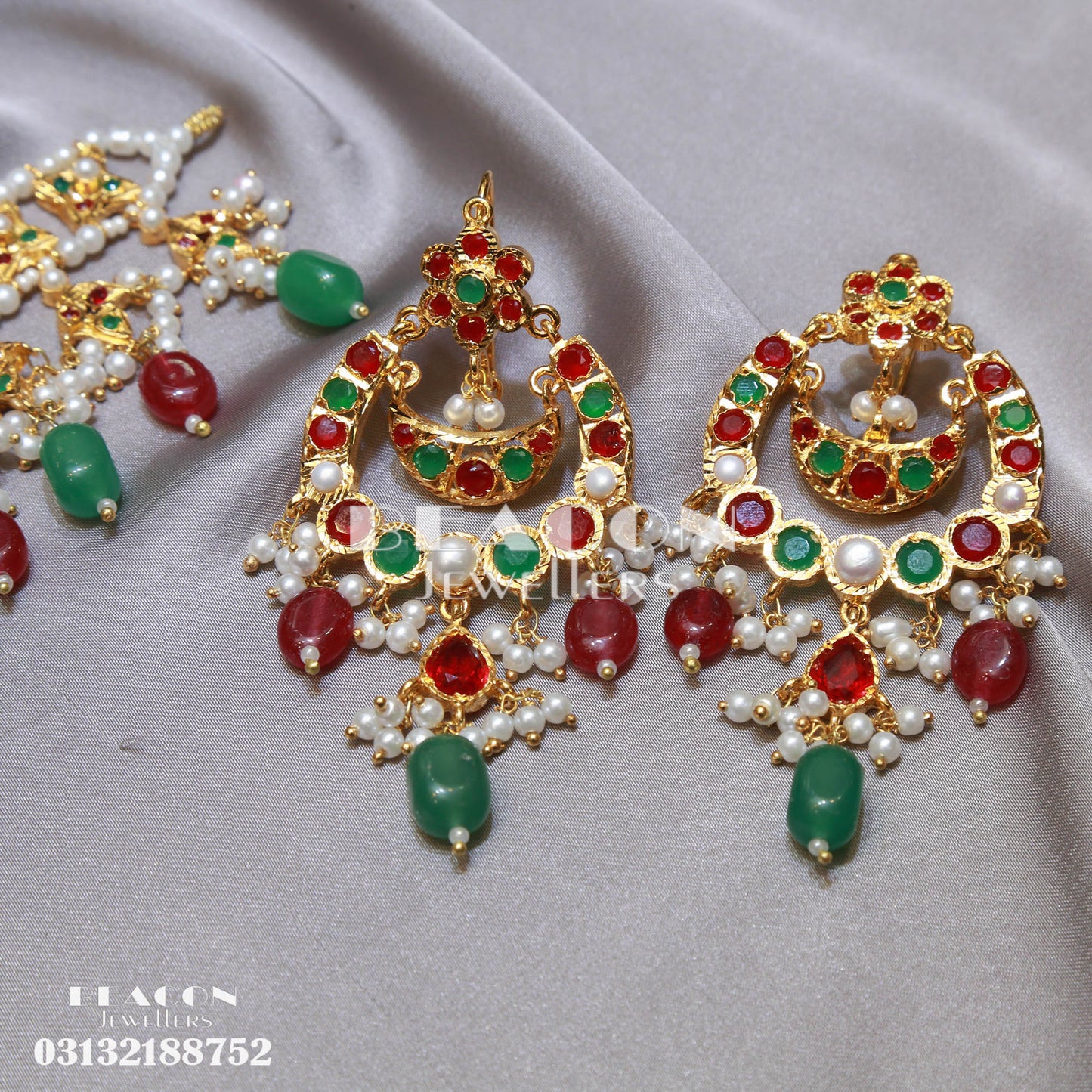 Choker Set With Tika and Earrings