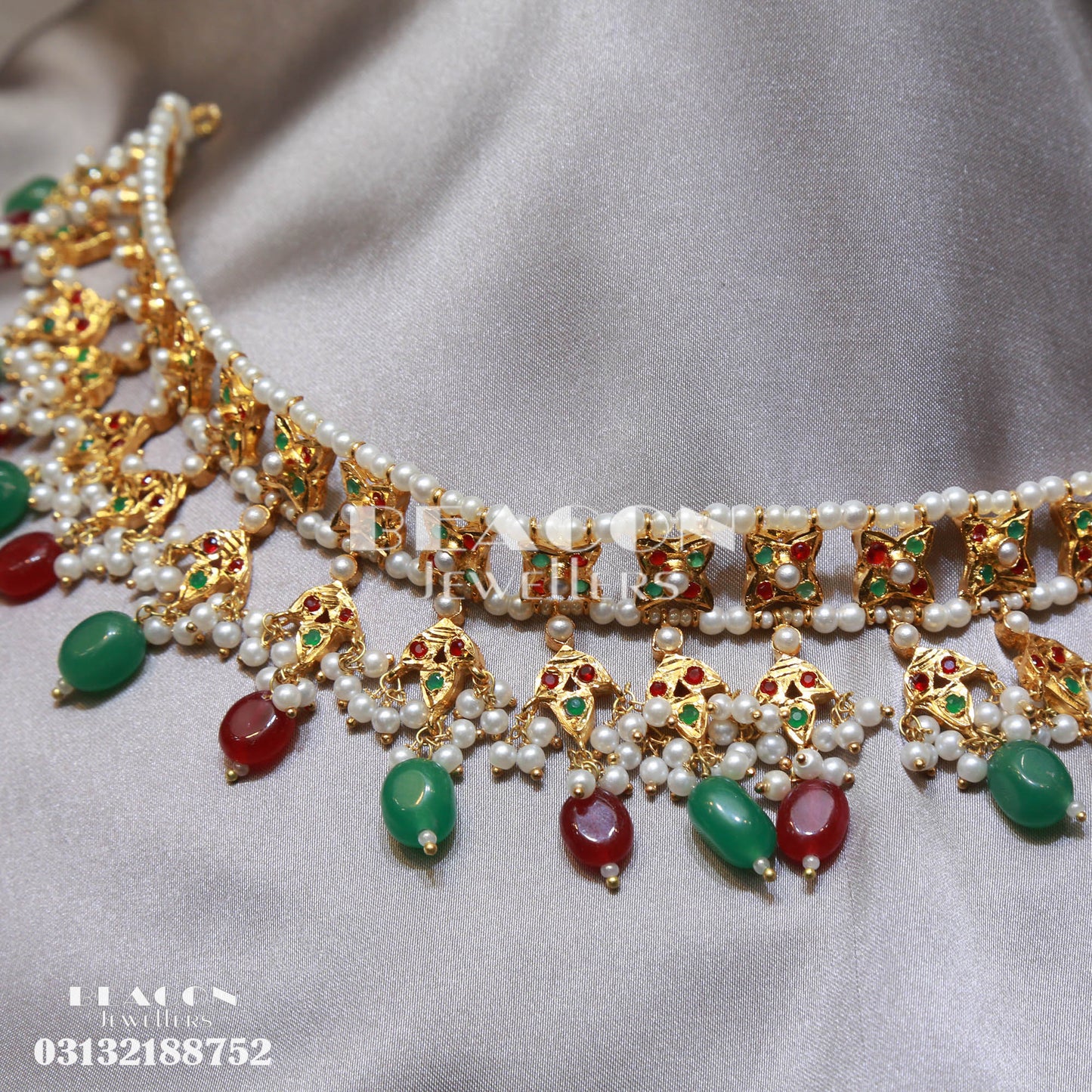 Choker Set With Tika and Earrings