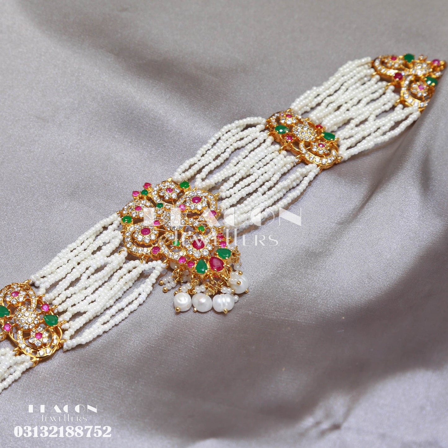 Choker Set with Mala Earrings