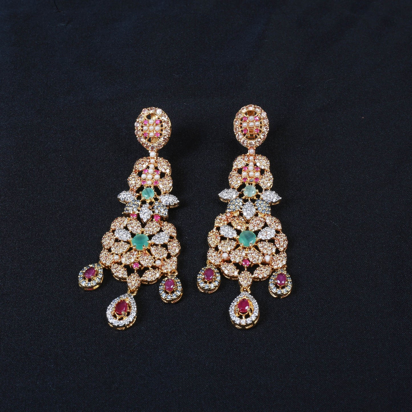 Necklace with Earrings,Tika and Rings