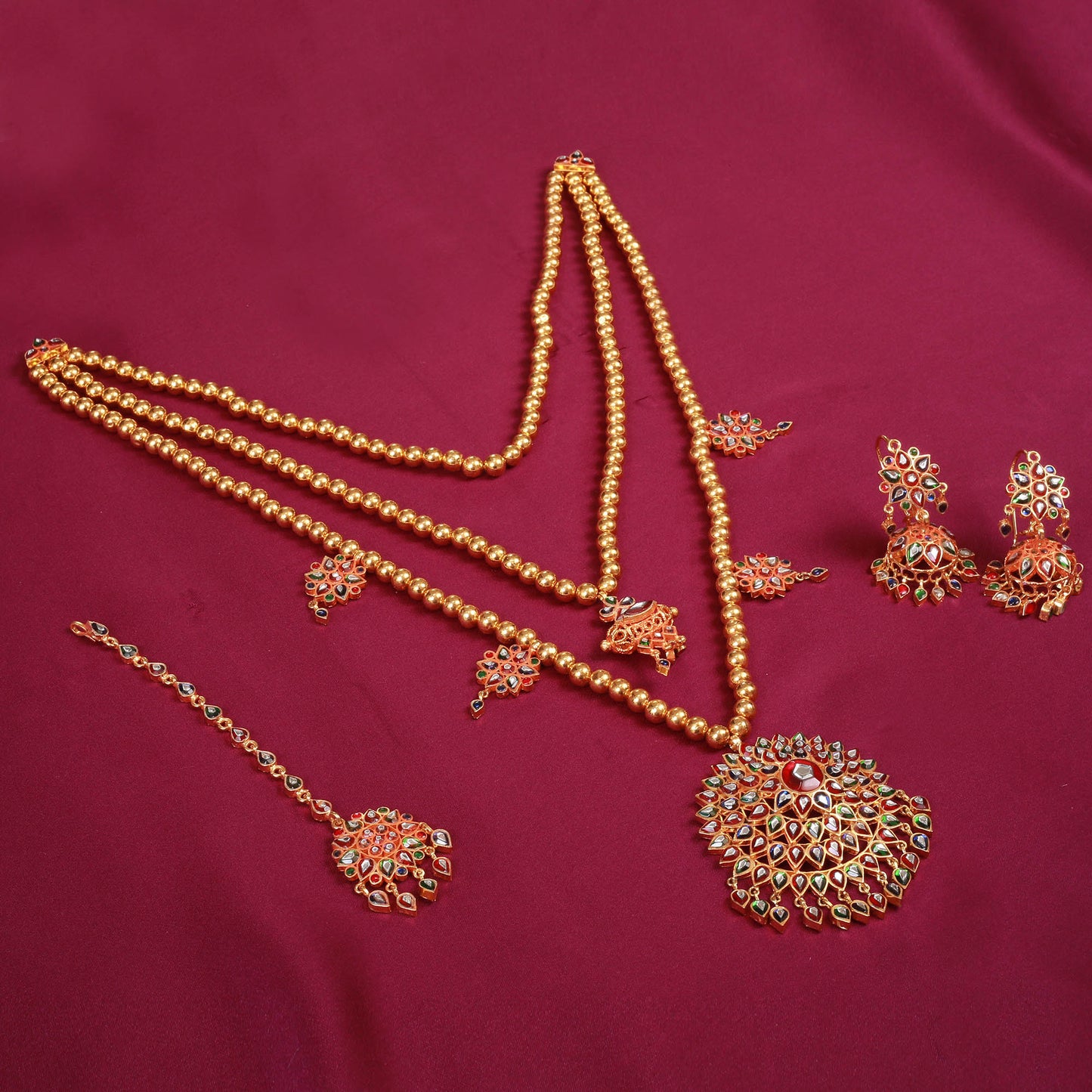 Maala Bindi and Earrings