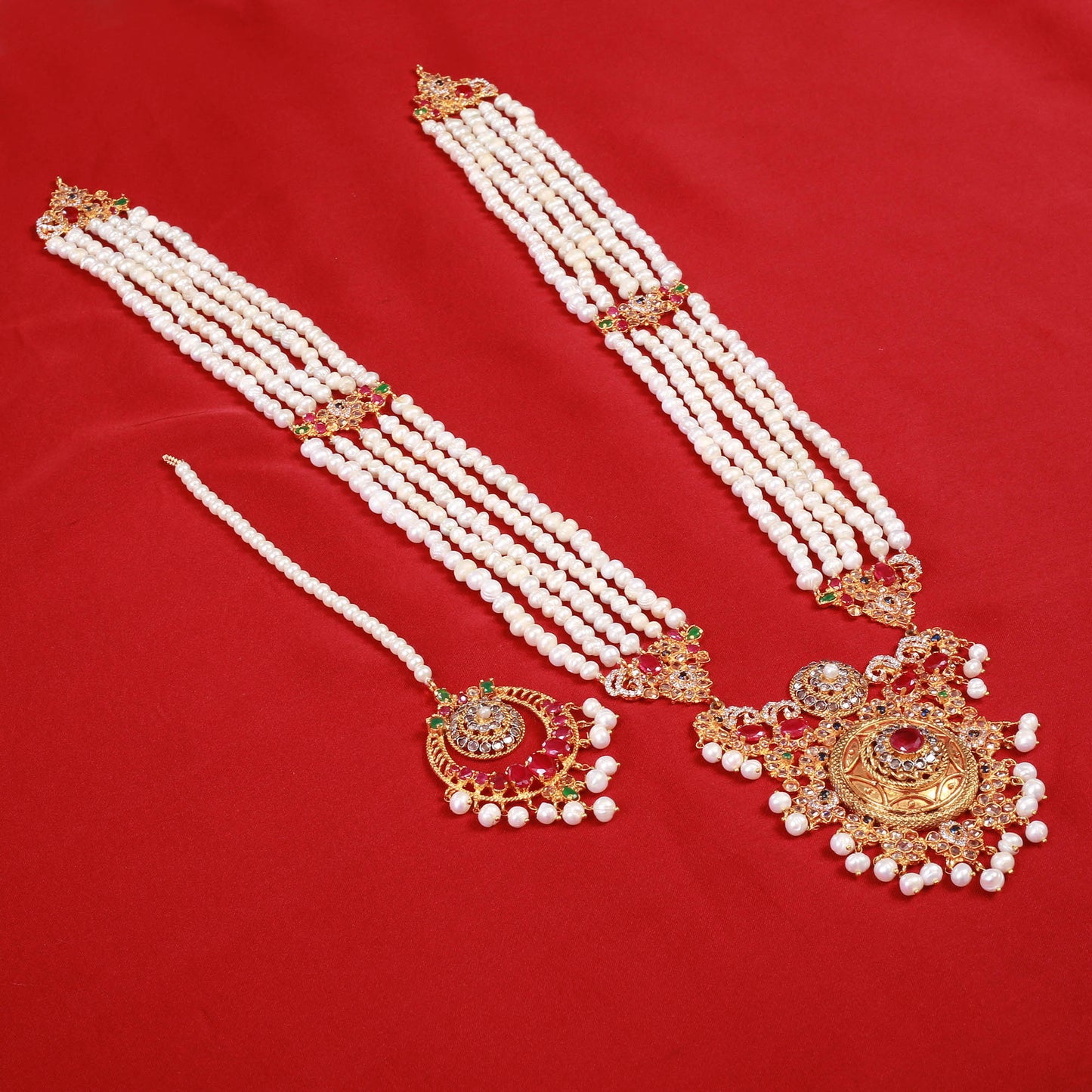 Maala Ring Bindi and Earrings