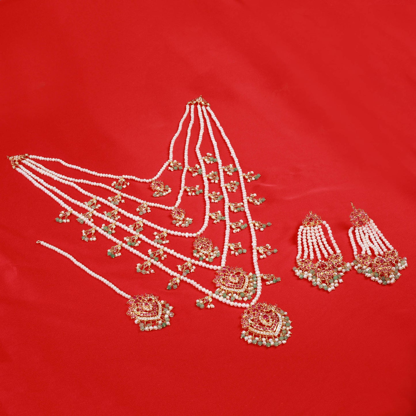 Maala with Bindi and Earrings