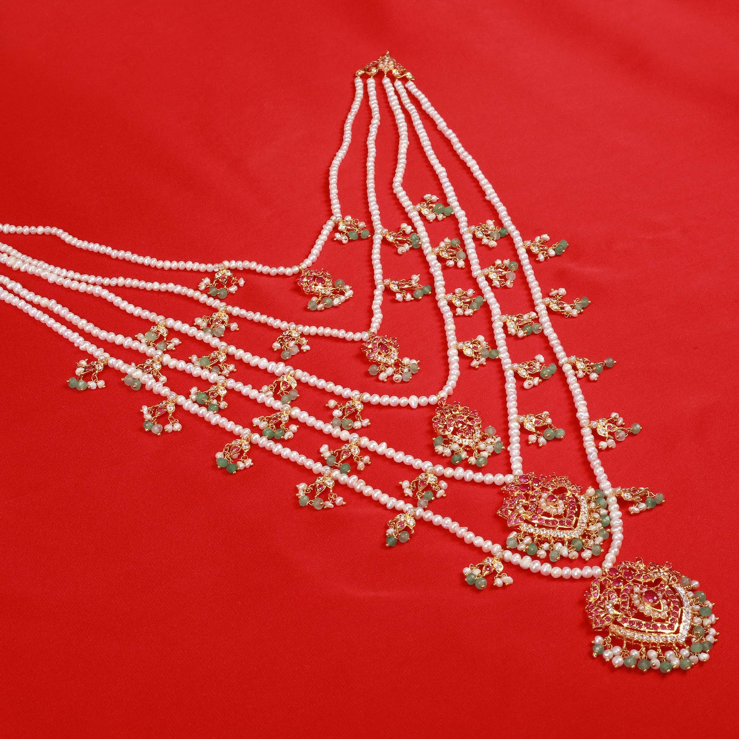 Maala with Bindi and Earrings