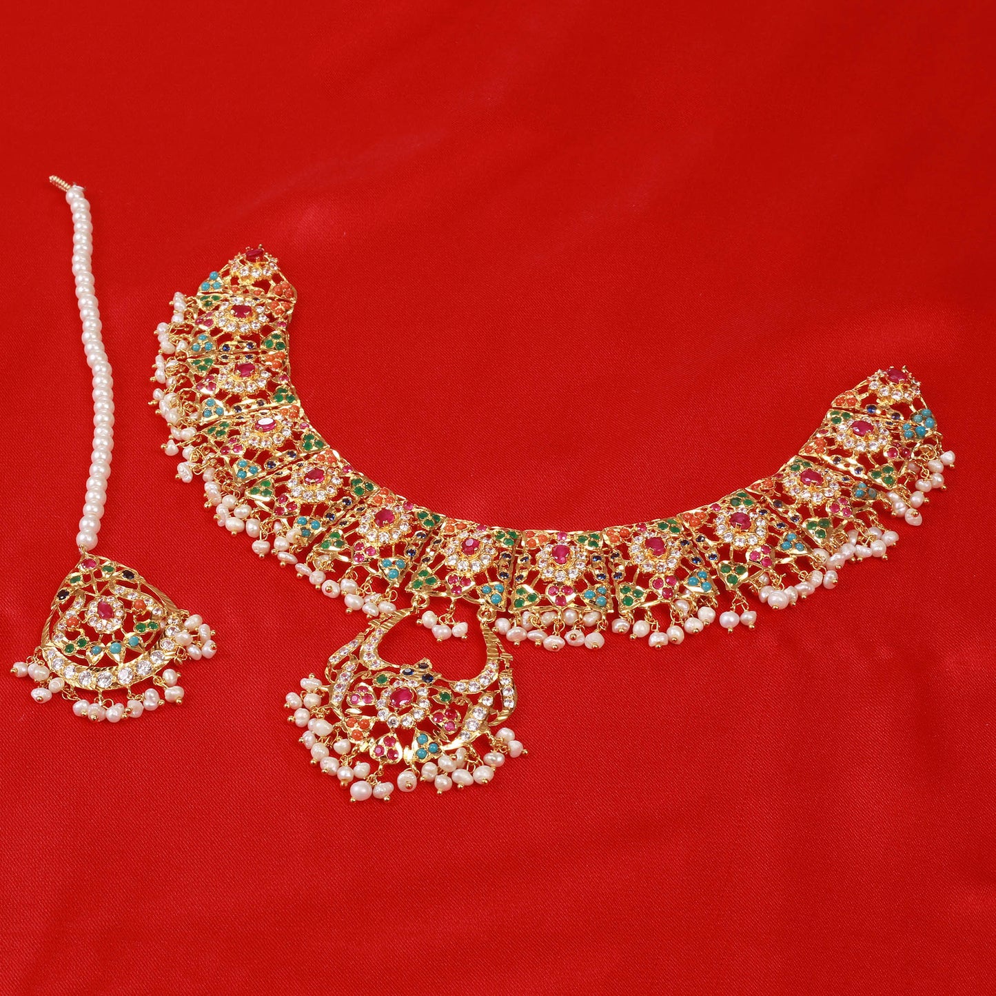 Necklace with Ring Earrings TIka