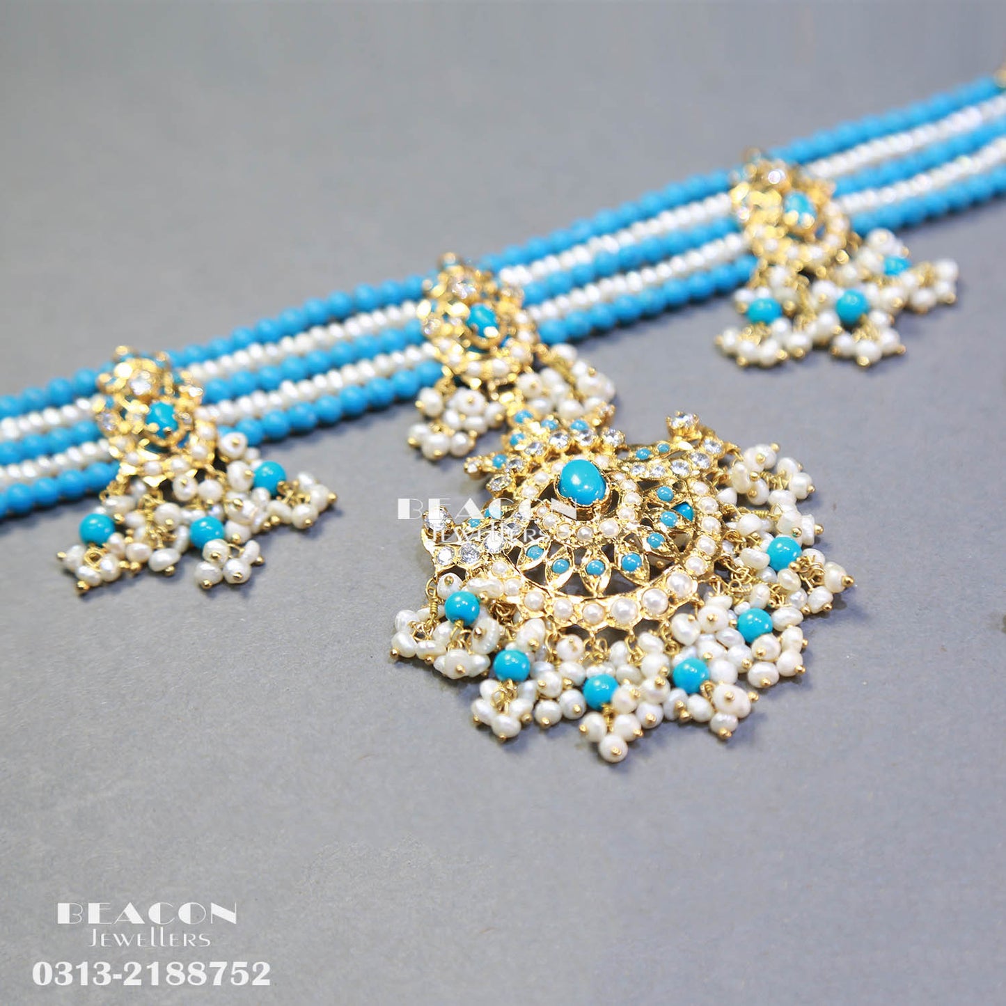 Necklace Set With Ring Tika Earrings