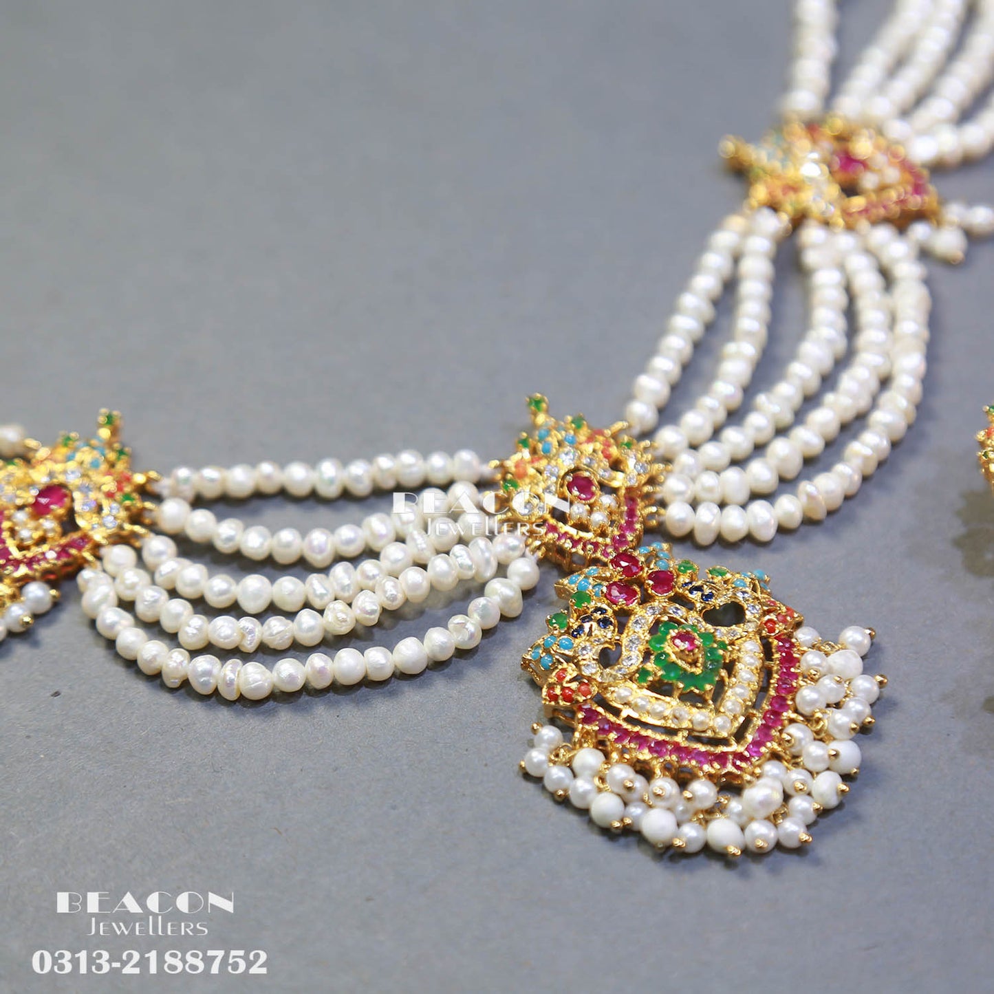 Necklace Set With Ring Tika Earrings