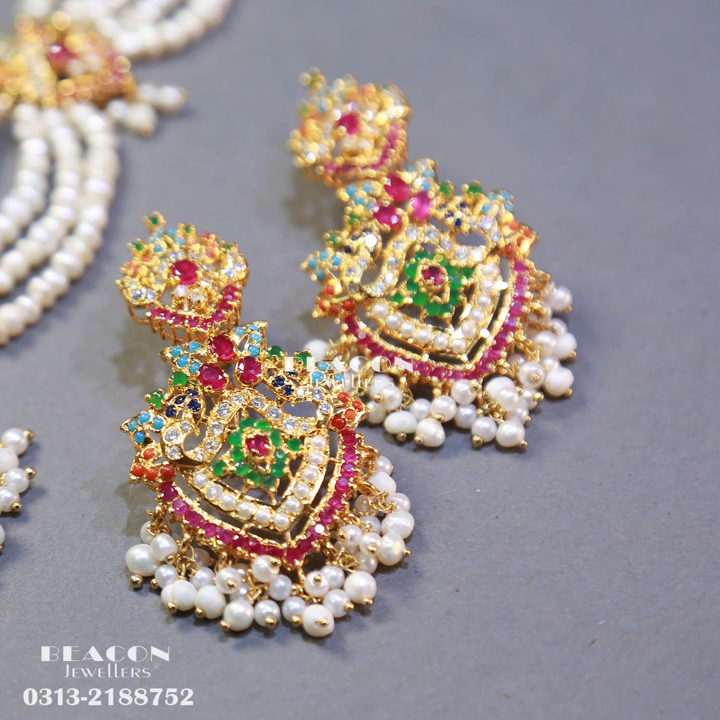 Necklace Set With Ring Tika Earrings