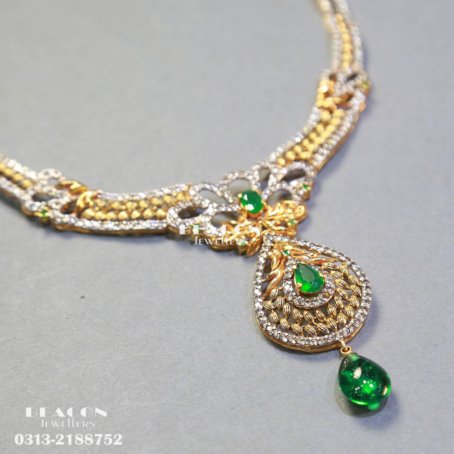 Necklace Set With Ring Tika Earrings