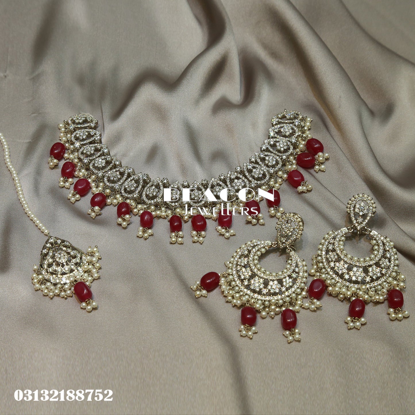 Necklace Set with Tika Earrings