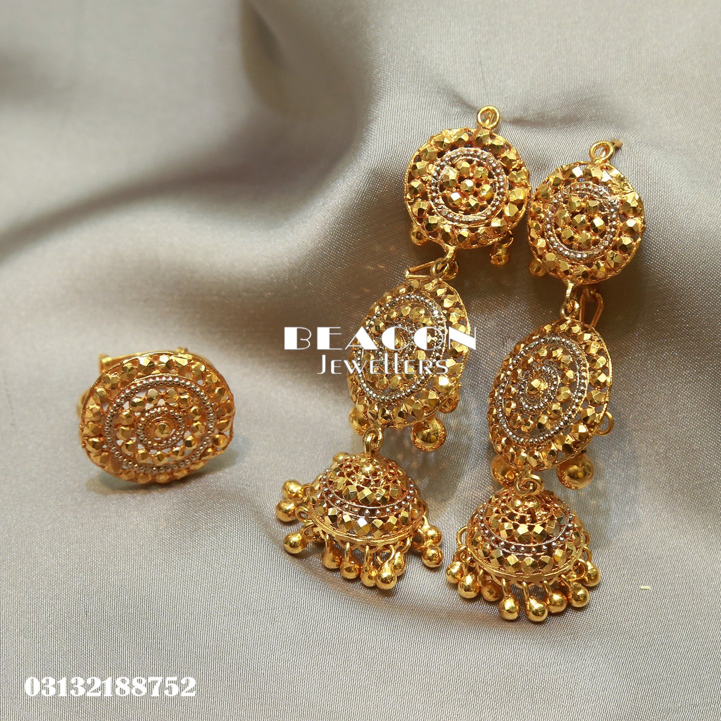 Necklace with Ring and Earrings