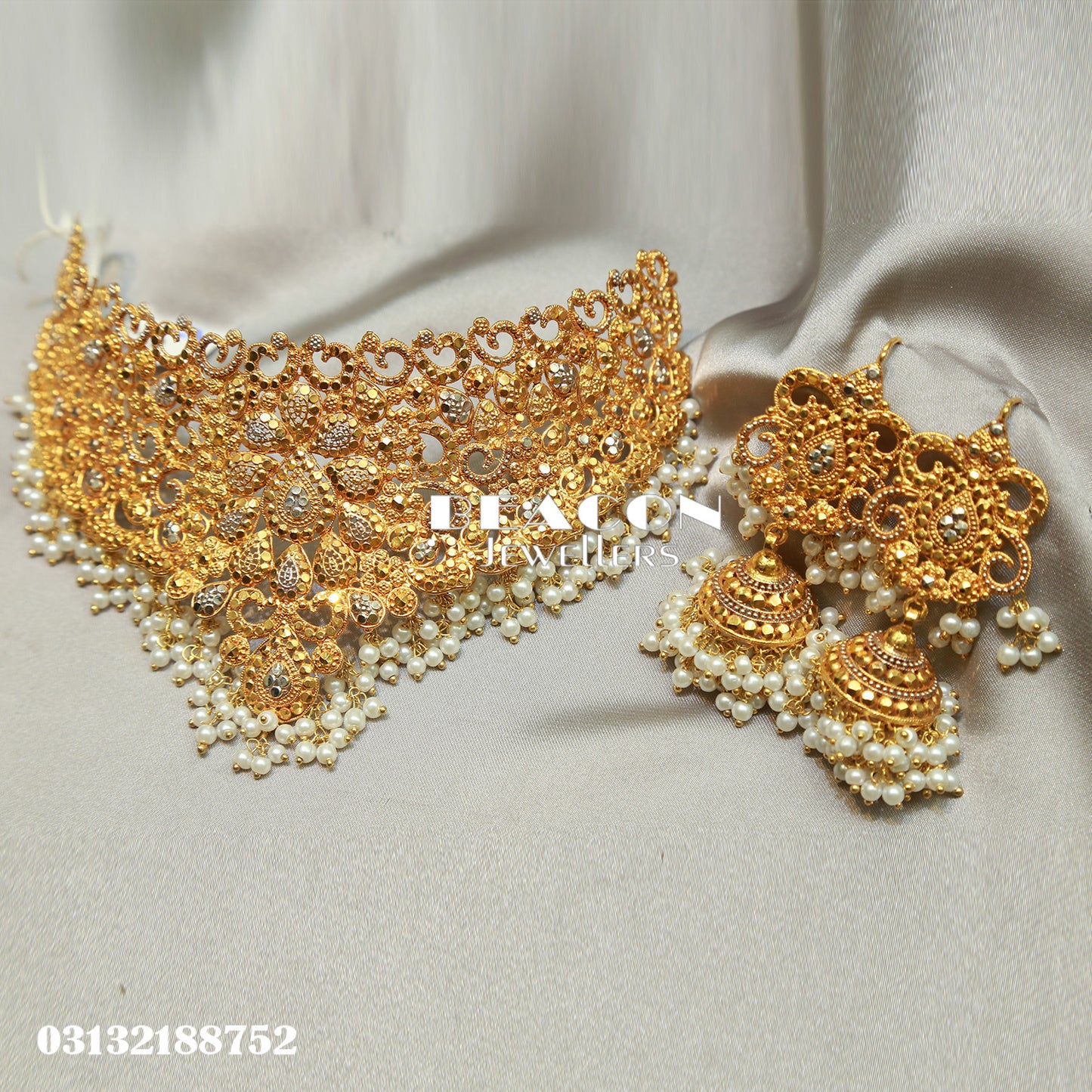 Choker Set With Maala Tika and Earrings
