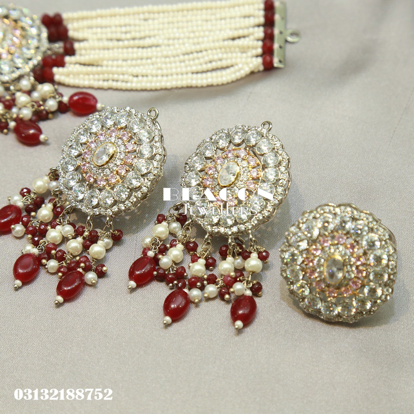 Necklace Set with Ring and Earrings
