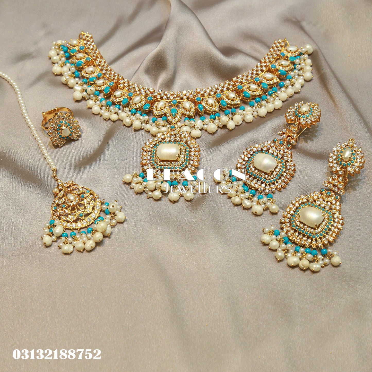 Necklace Ring Bindi and Earrings 10