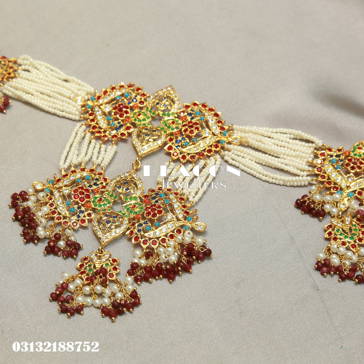 Necklace Set with Tika Earrings