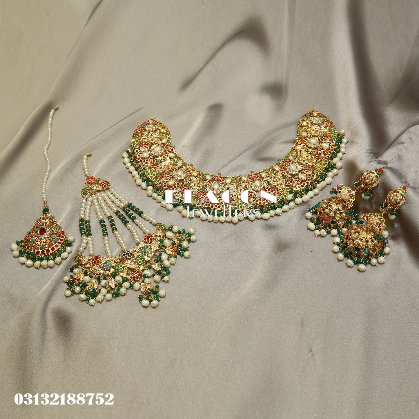 Choker Bindi Jhoomer and Earrings 02