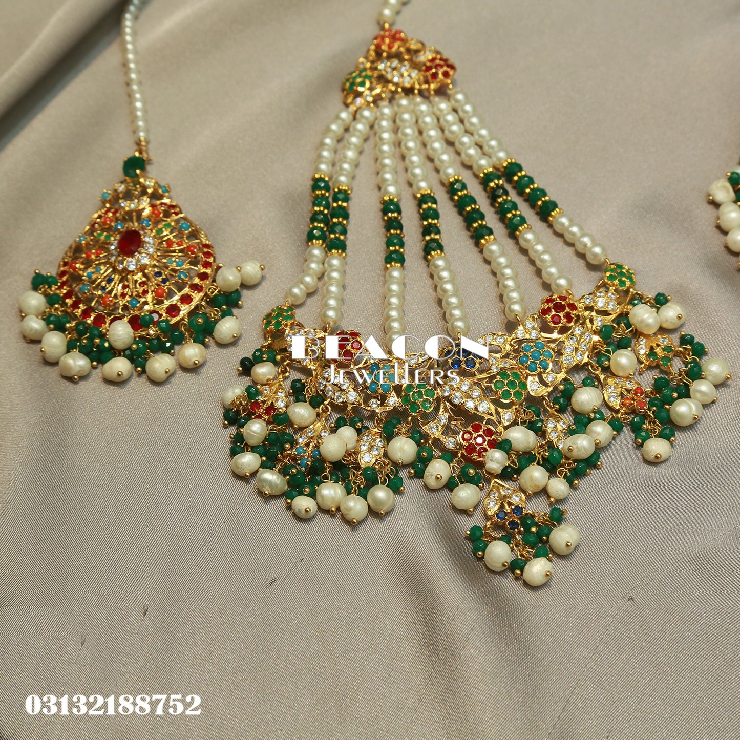 Choker Bindi Jhoomer and Earrings 02