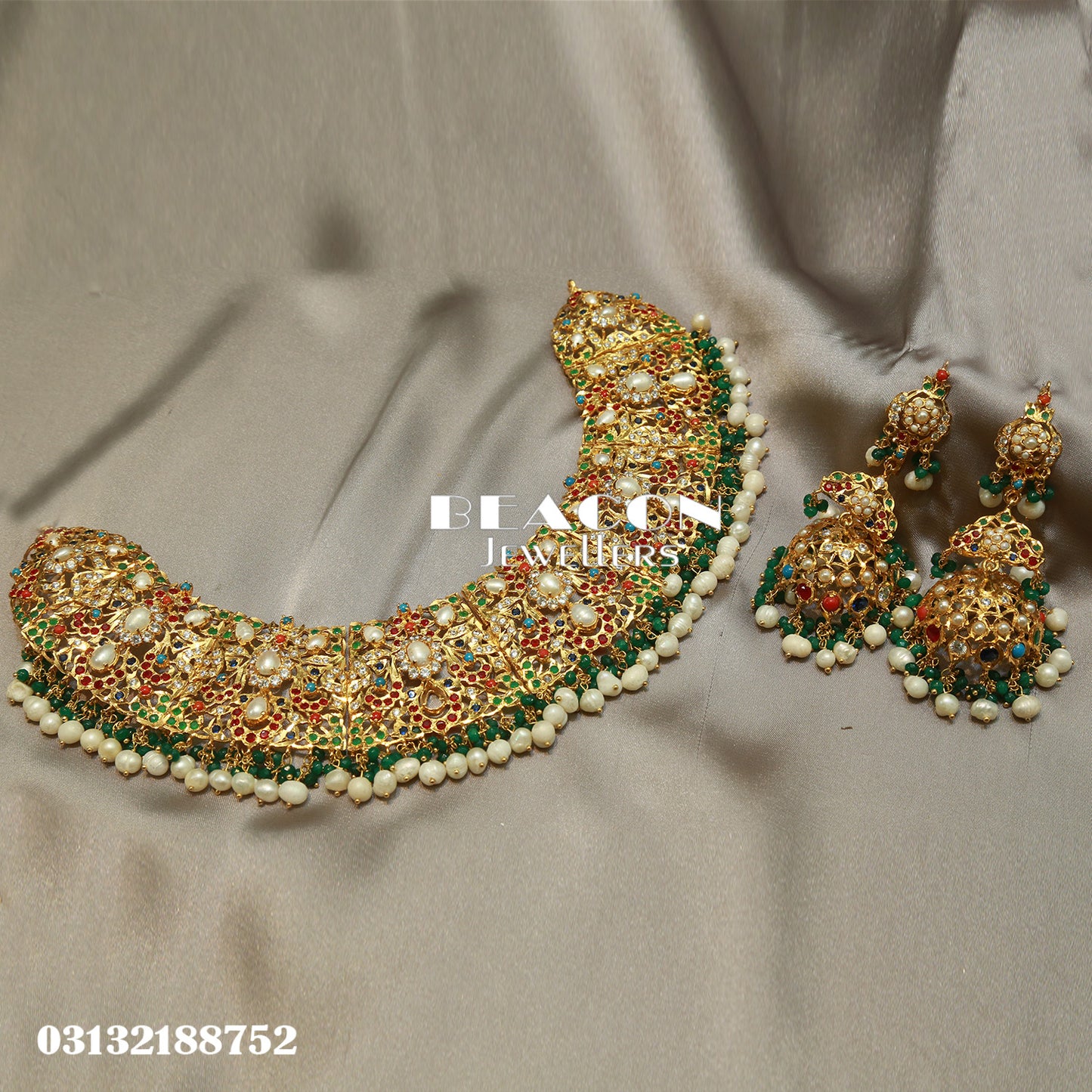 Choker Bindi Jhoomer and Earrings 02