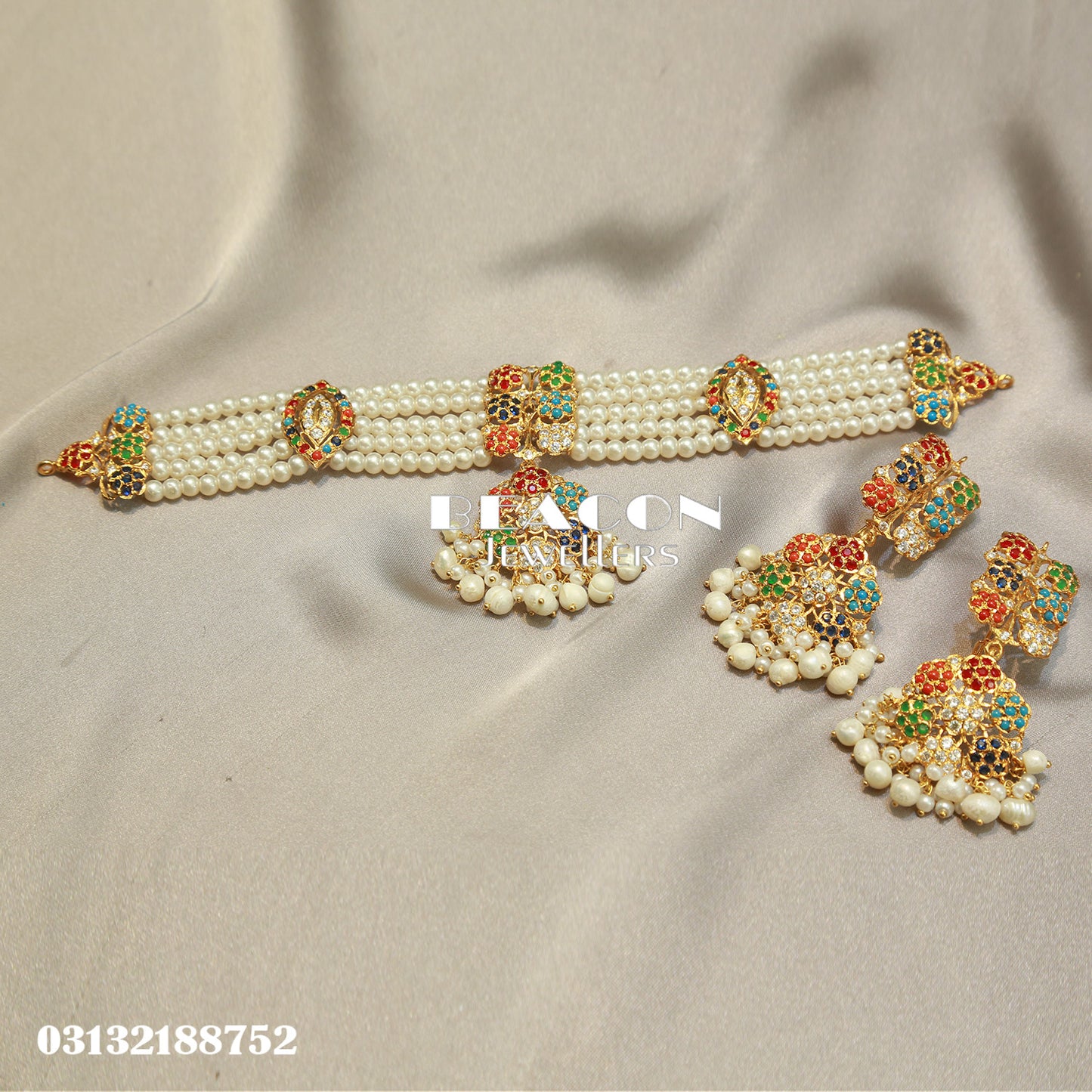 Choker and Earrings 16