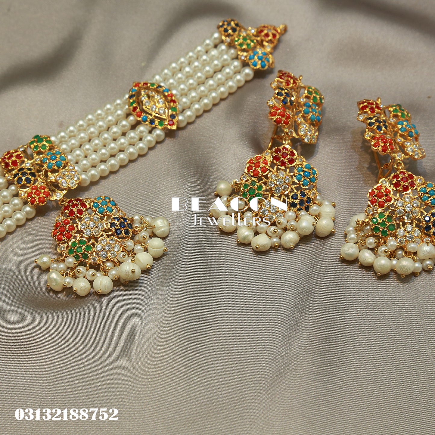 Choker and Earrings 16