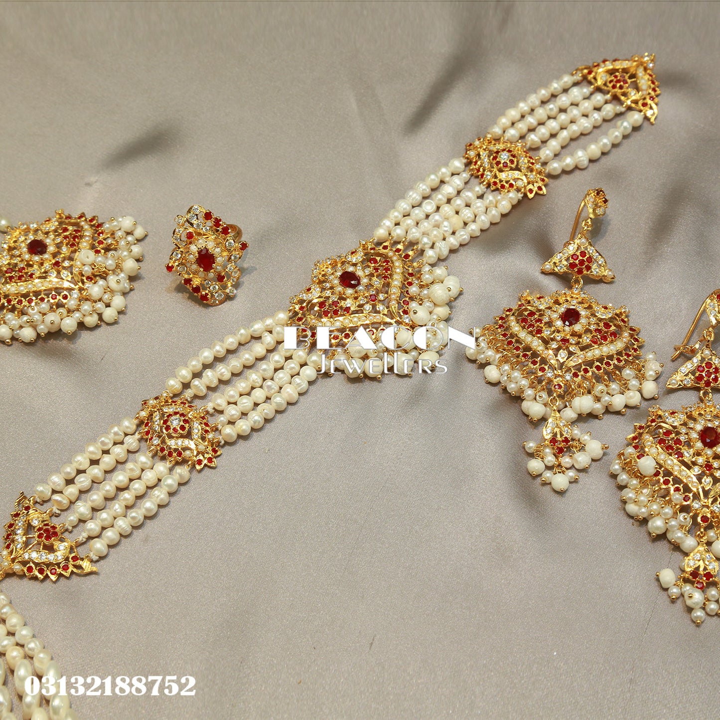 Choker Set With Mala Tika Jhumer Ring Earnings