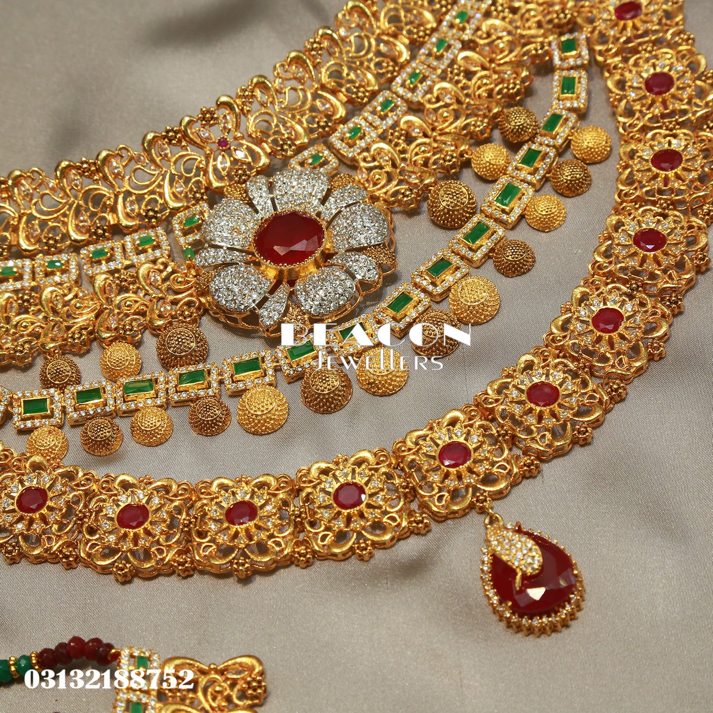 Necklace Set WIth Earrings Tika Jhoomer