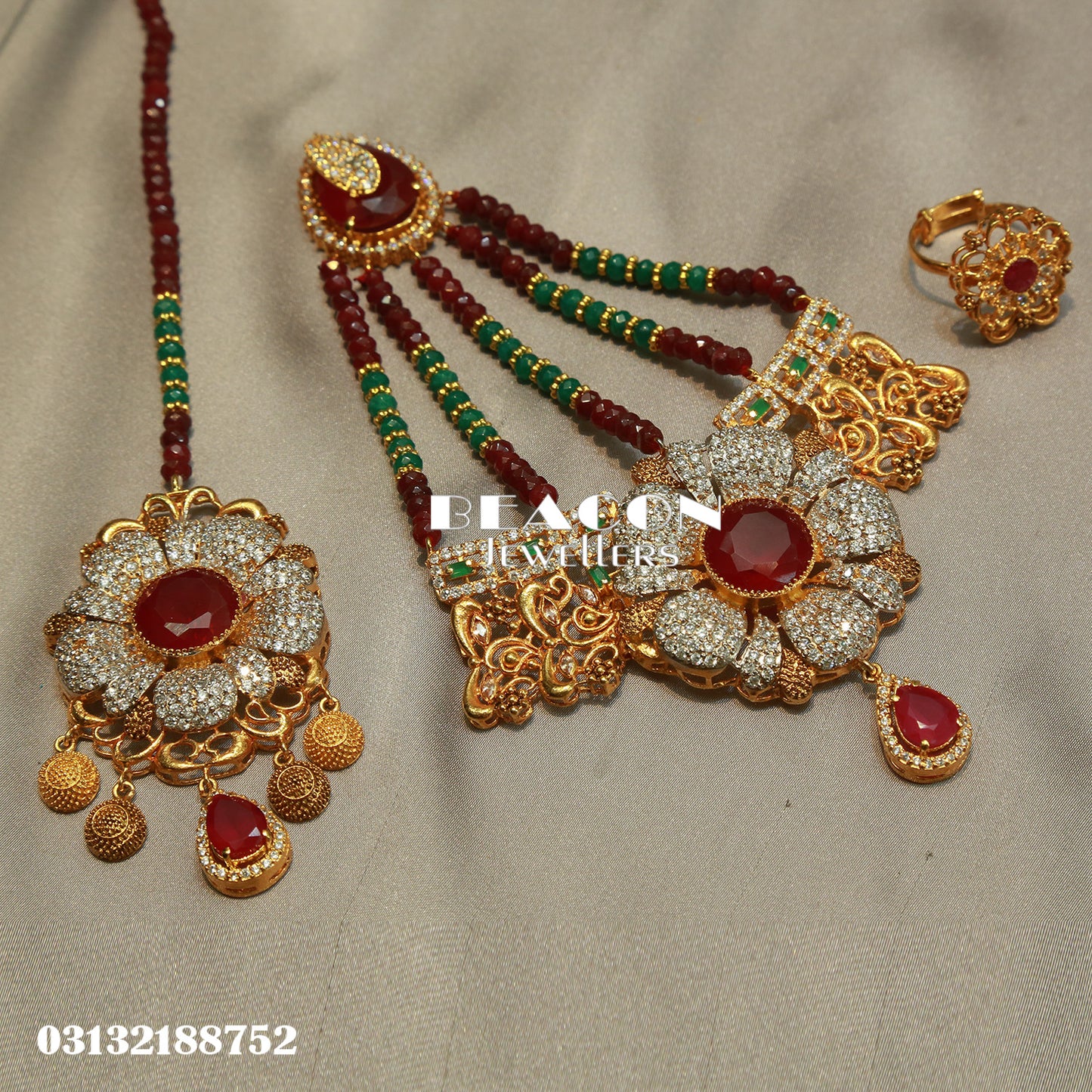 Necklace Set WIth Earrings Tika Jhoomer