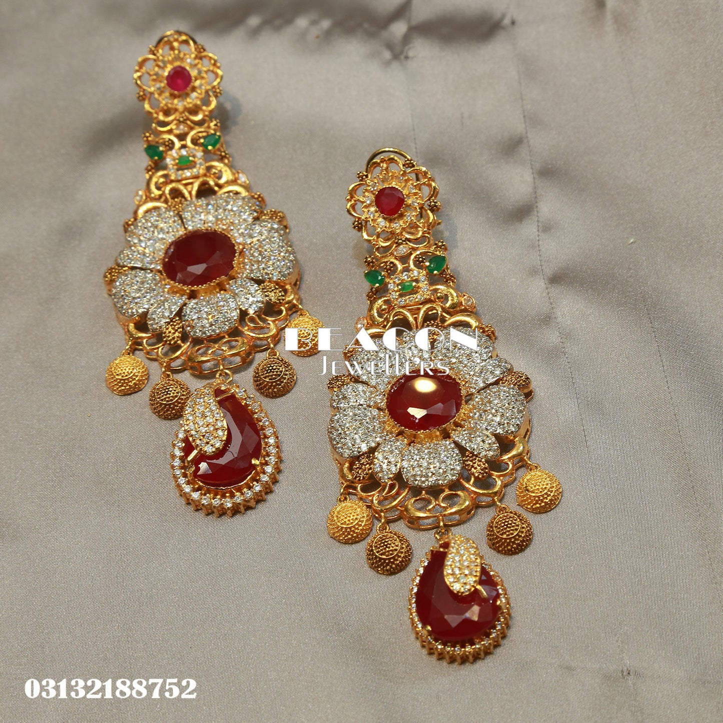 Necklace Set WIth Earrings Tika Jhoomer