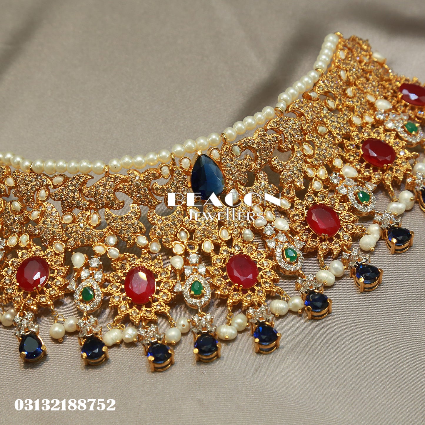 Necklace Set Ring Tika and Earrings
