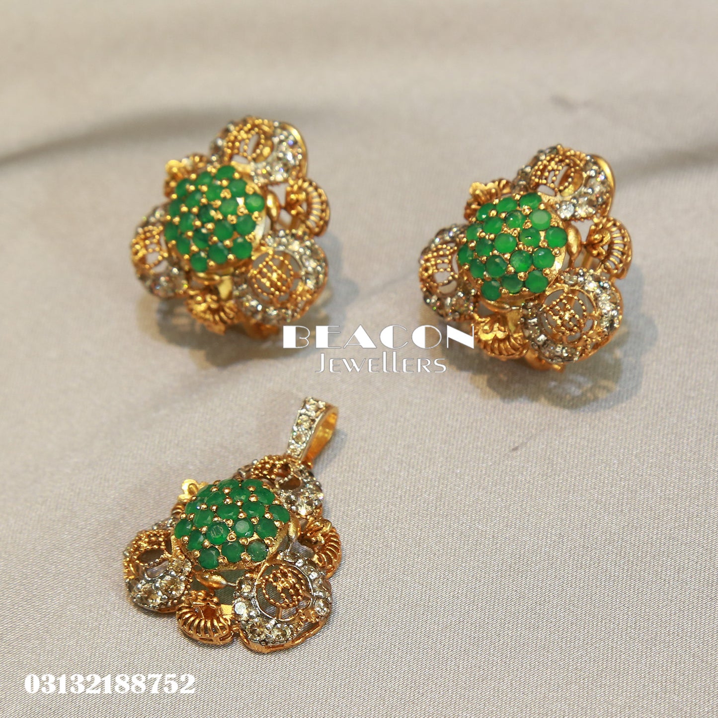 Locket and Earrings 61