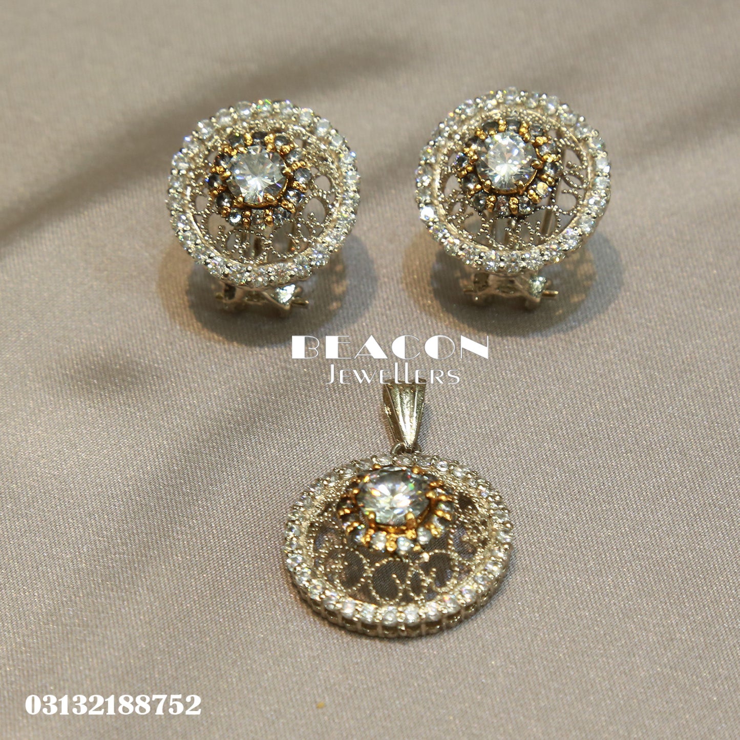 Locket and Earrings 46