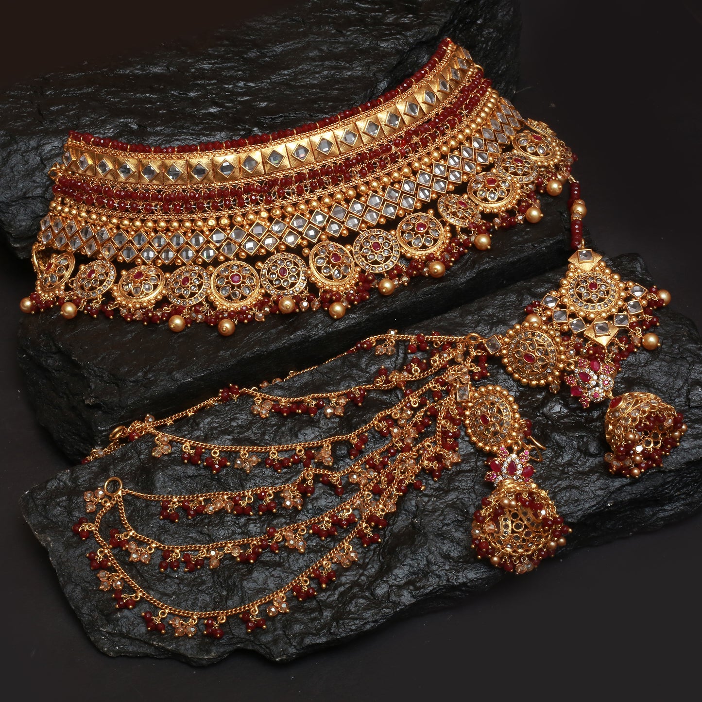 Choker Set With Earrings Tika Ring
