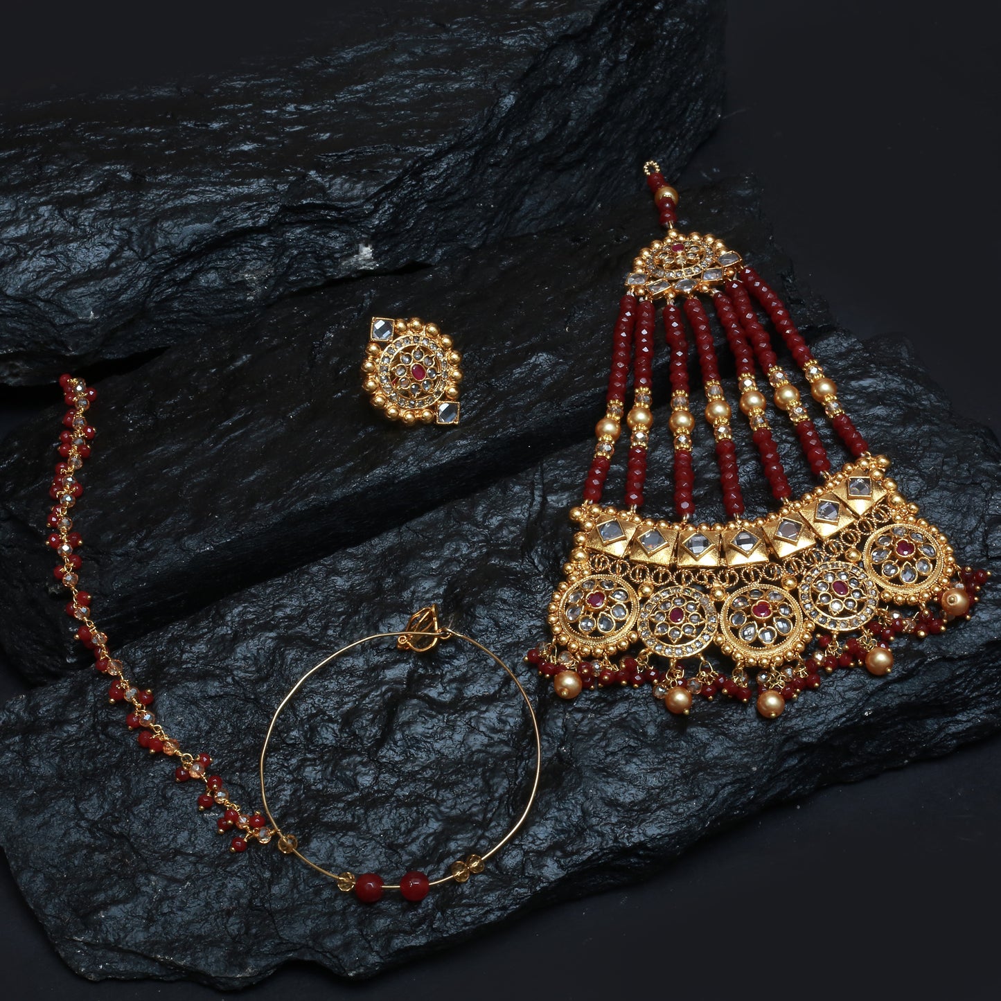Choker Set With Earrings Tika Ring