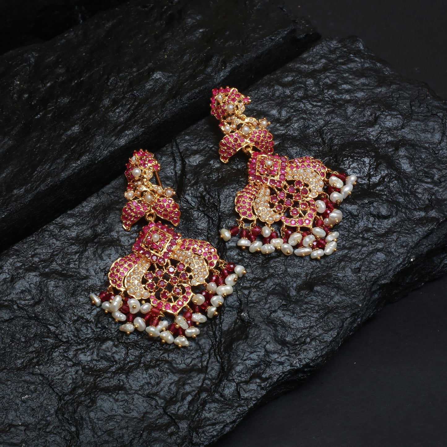 Earrings With Ruby